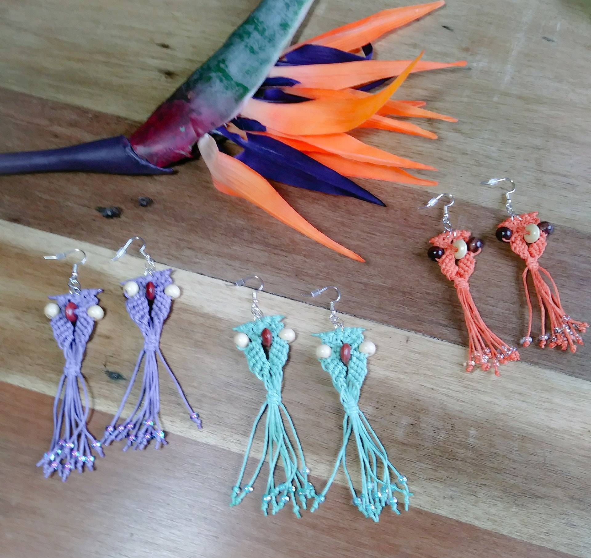 Makramee Eulen Ohrringe, Vogel Geschenk Für Sie Makramee Eulen Ohrringe, Vogel Geschenk Für Sie von TweetLolaCreations