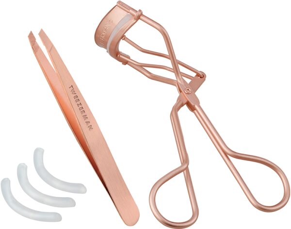 Tweezerman Brow & Lash Set - Augenbrauen & Wimpern Set, Rose Gold von Tweezerman