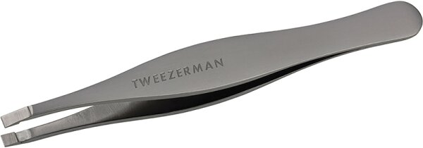 Tweezerman Flat Tip Tweezer - Gerade Pinzette, Gunmetal von Tweezerman