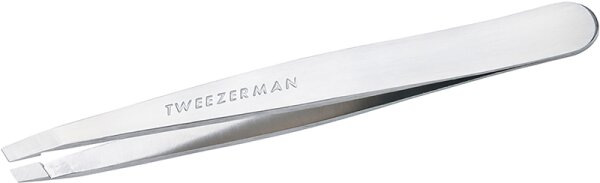 Tweezerman Slant Tweezer - Schräge Pinzette, Platinum Silver von Tweezerman