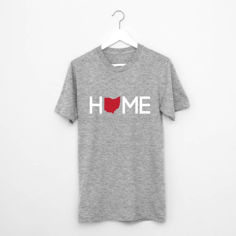 Ohio Home | Unisex Kurzarm T-Shirt/Shirt Stolz State Cincinnati Herren Womens Grafik-T-Shirt von Twelve9Printing