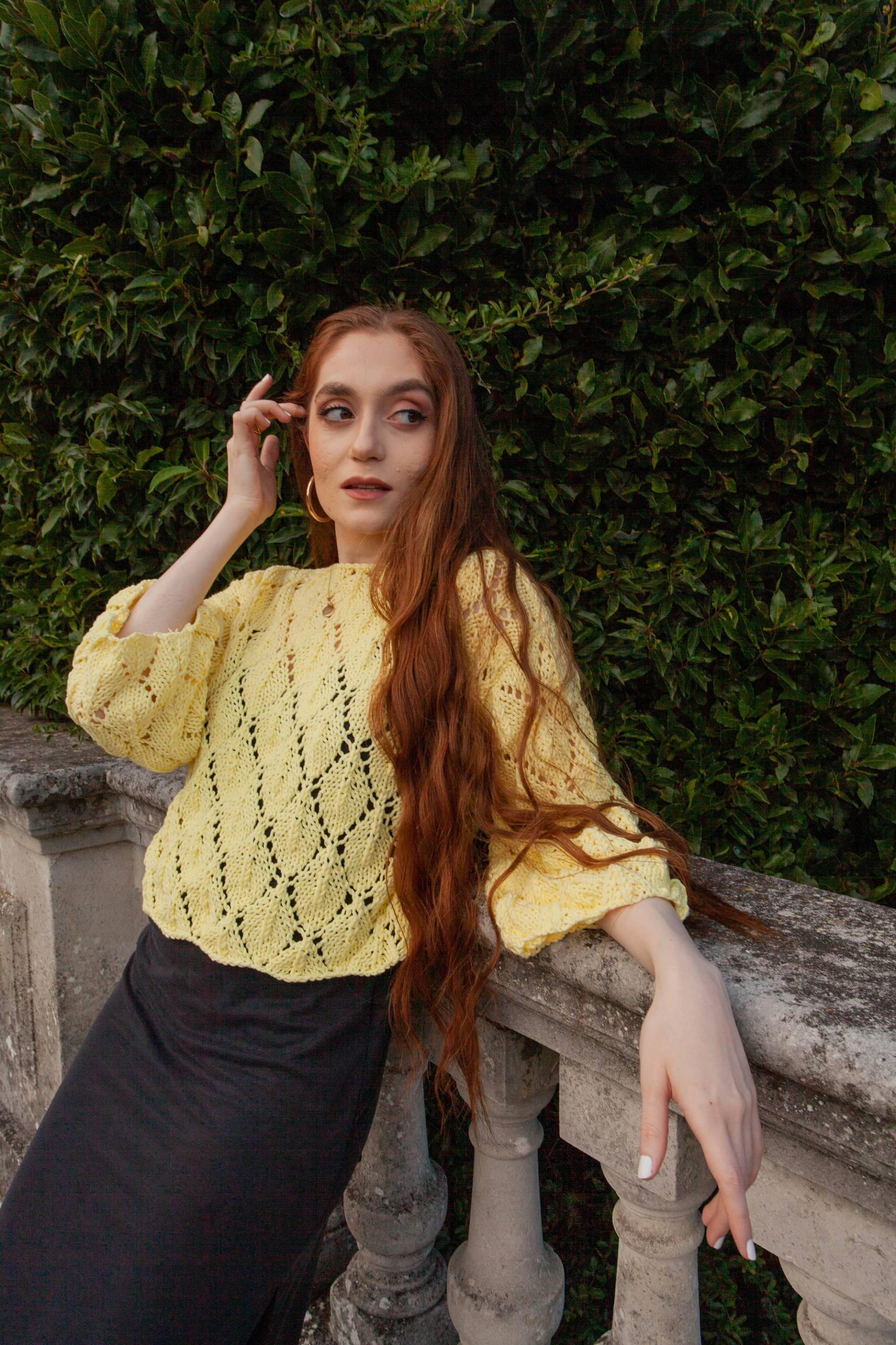 Damen Bluse Handgemachtes Baumwoll Blend Top | Auf Bestellung von Twelveandahalfmm