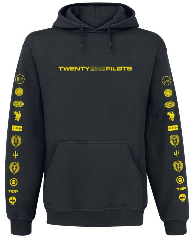 Twenty One Pilots Kapuzenpullover - Logo Heavy - S bis XXL - für Männer - Größe XXL - schwarz  - Lizenziertes Merchandise! von Twenty One Pilots