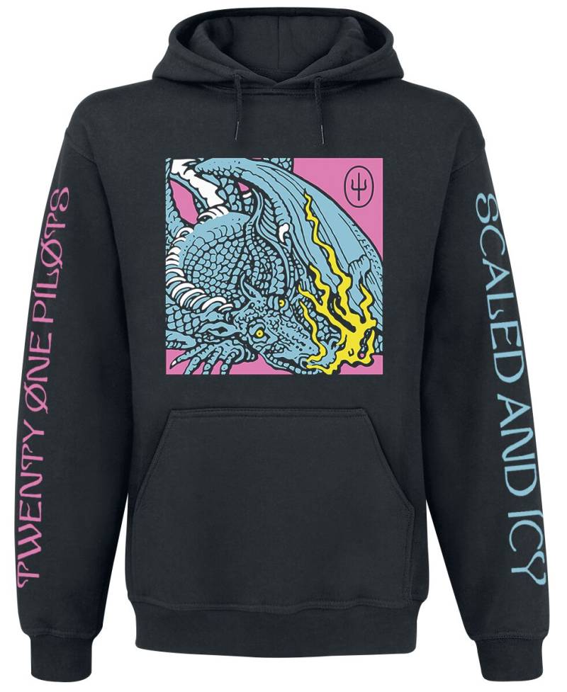 Twenty One Pilots Kapuzenpullover - Scaled And Icy - XL bis XXL - für Männer - Größe XXL - schwarz  - Lizenziertes Merchandise! von Twenty One Pilots