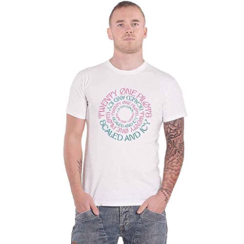 Twenty one Pilots T Shirt Scaled and ICY Circular Band Logo offiziell Herren L von Rocks-off