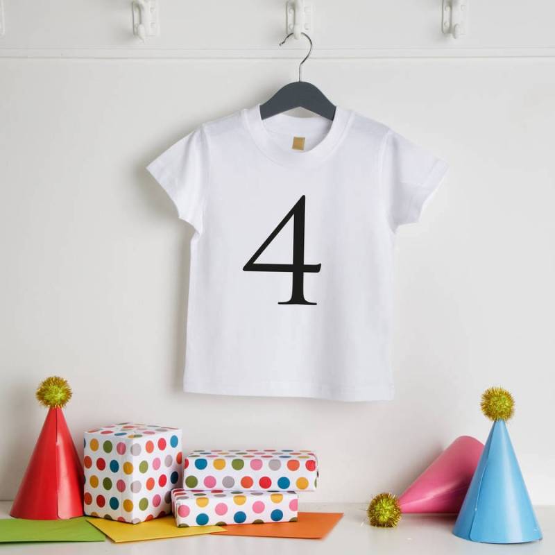 Kinder Geburtstags-Alter T-Shirt von TwentySevenUK