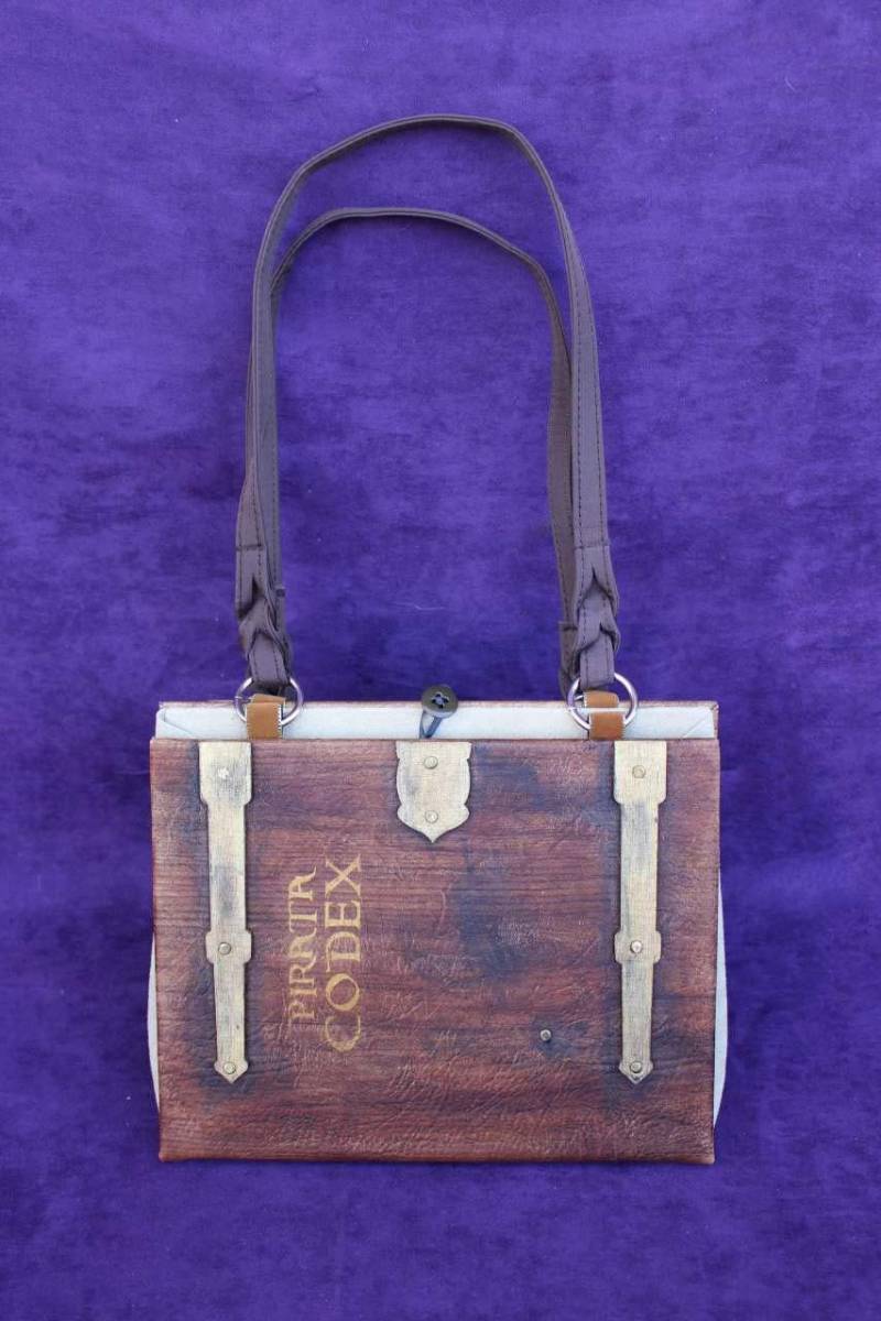 Der Pirat Code Pirata Codex Hand Bag - Benutzerdefinierte Buch Replica/Kupplung Portemonnaie Satchel | Inspiriert Von Fluch Der Karibik von TwilightCraftsLLC