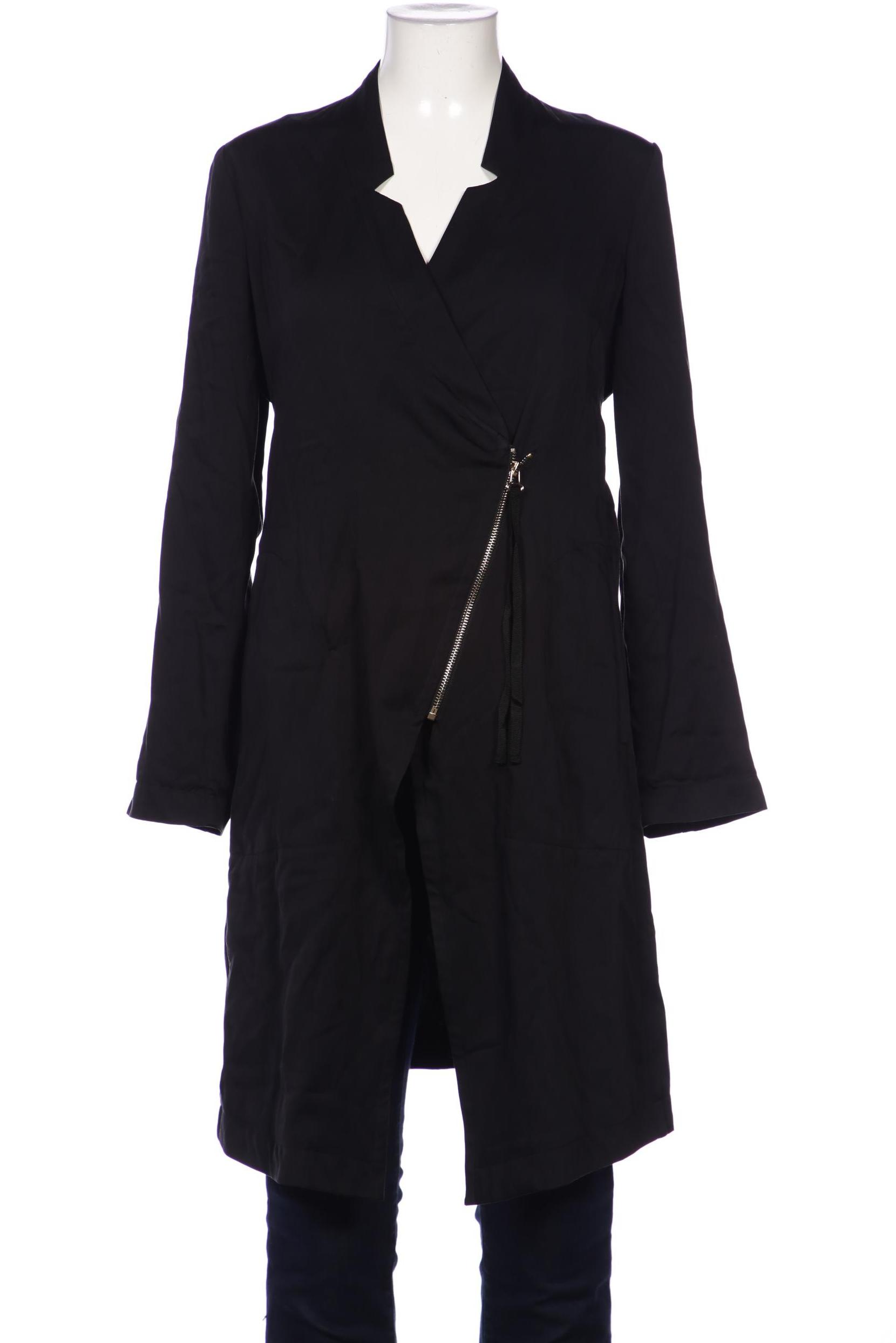 Twinset Damen Mantel, schwarz, Gr. 38 von TWINSET