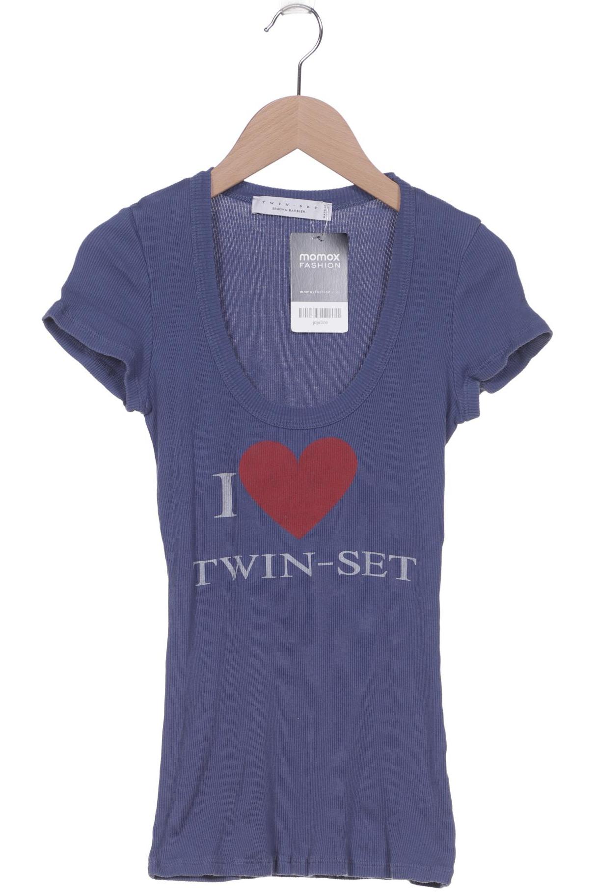 TWINSET Damen T-Shirt, blau von TWINSET