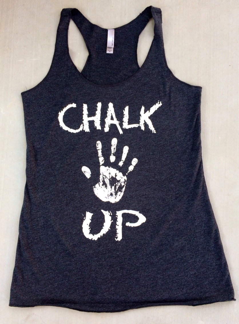 Chalk Up Damen Triblend Tank Top Mit Racerback Chalk Up Damen Triblend Tank Top Mit Racerback von TwinHeartsApparel