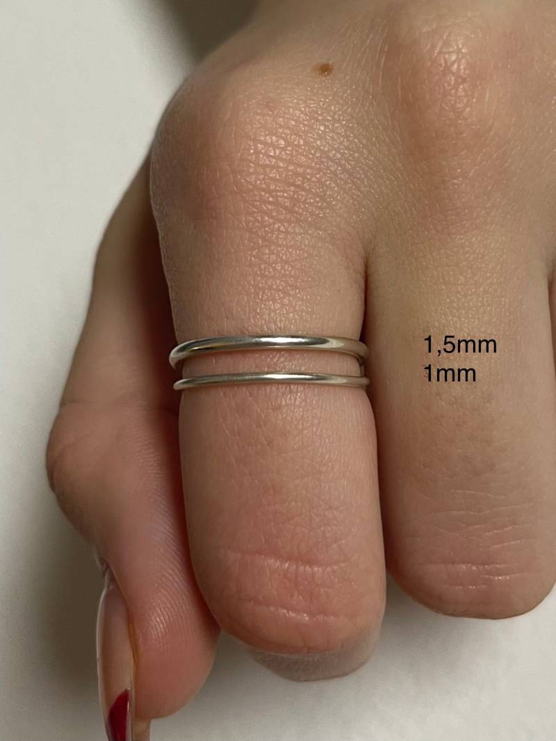 Schlichter Silberring, Stapelring, Minimalistisch Schlichter Silberring, Stapelring, Minimalistisch von TwinMade14