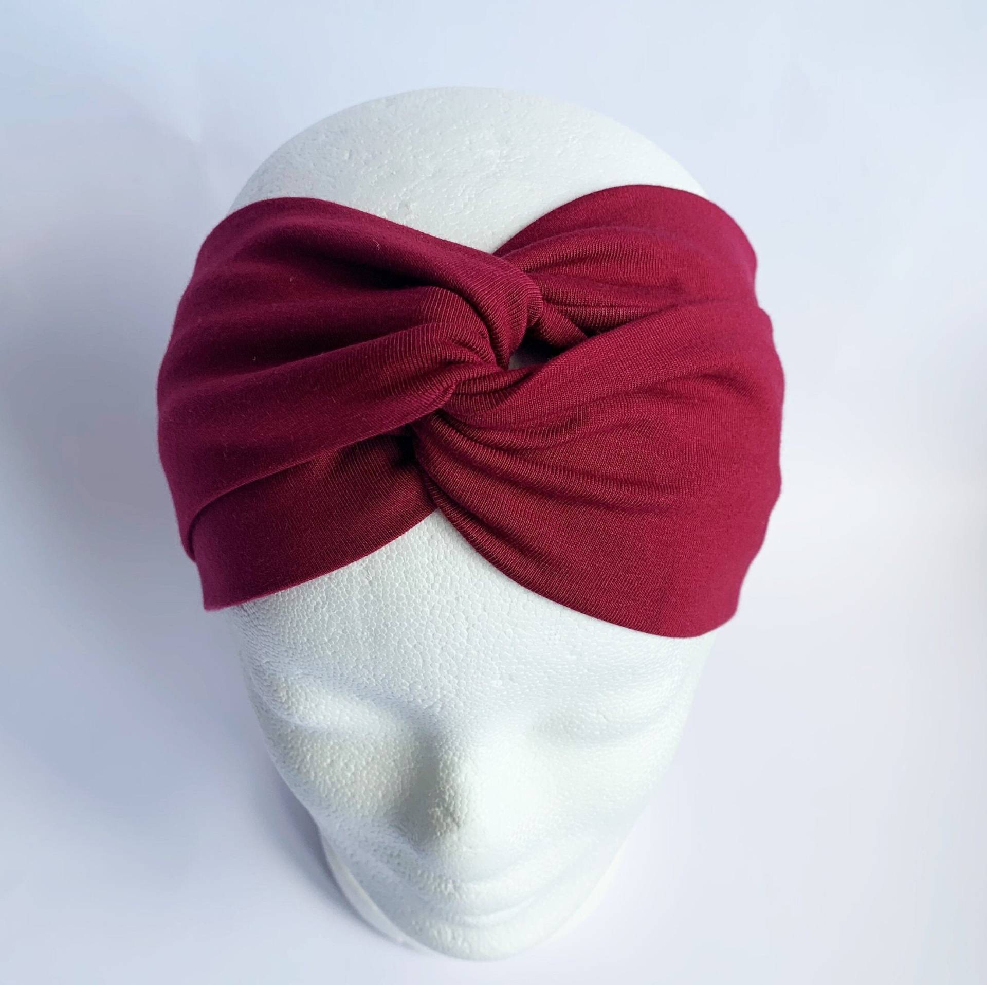 stirnband Haarband Handmade Dehnbar Verschiedene Größen Turban Dunkelrot Weinrot Bordeaux stirnband Haarband Handmade Dehnbar Verschiedene Größen Turban Dunkelrot Weinrot Bordeaux von Twinecult