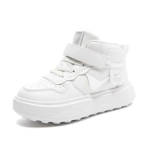 Basketballschuhe Kinder für Jungen und Mädchen High Top Outdoor Sportschuhe Atmungsaktive Turnschuhe Sneaker Weiß EU 40 von Twinice