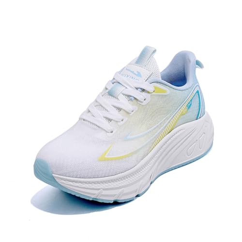 Damen Turnschuhe Sneaker Atmungsaktiv Leichtgewichts Sportschuhe Laufschuhe Outdoor Fitness Blau EU 40 von Twinice