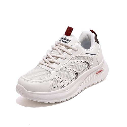 Damen Turnschuhe Sneaker Atmungsaktiv Leichtgewichts Sportschuhe Laufschuhe Outdoor Fitness Reis Rot EU 39 von Twinice