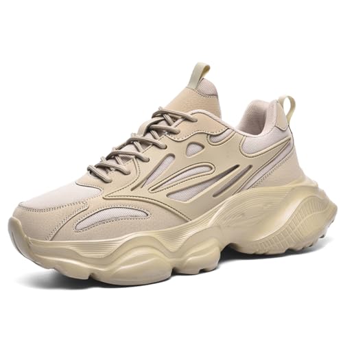 Elevate Shoes Herren, Schuhe Mit ErhöHung Herren 4-10cm, Schuhe Die GrößEr Machen Herren 10cm Khaki EU 43 Elevate Shoes Herren, Schuhe Mit ErhöHung Herren 4-10cm, Schuhe Die GrößEr Machen Herren 10cm Khaki EU 43 von Twinice