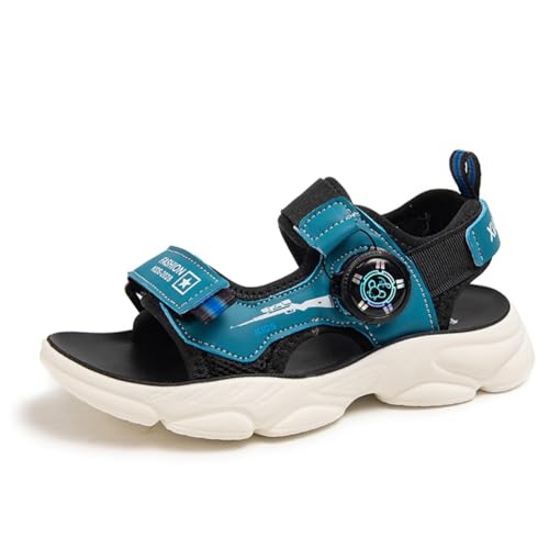 Geschlossene Sandalen Kinder Trekking Sommer Outdoor Schuhe Atmungsaktiv Blau 37EU von Twinice