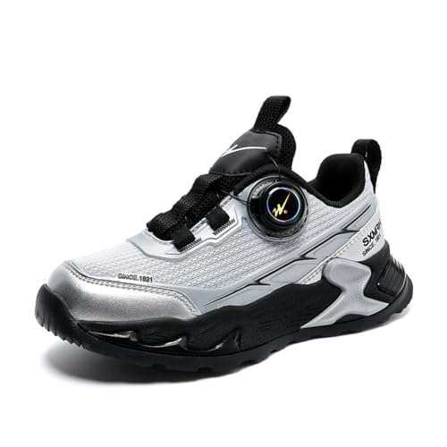 Herren Walkingschuhe Turnschuhe Fitnessstudio Sportschuhe Sneaker Running Leichtgewichts Atmungsaktiv Schlüpfen Tennis Schuhe Freizeit Straßenlaufschuhe FashionSchuhe Silber 36EU von Twinice