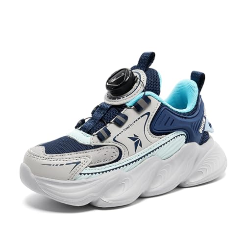 Herren Walkingschuhe Turnschuhe Fitnessstudio Sportschuhe Sneaker Running Tennis Schuhe Freizeit Straßenlaufschuhe Fashion Atmungsaktiv Leichtgewichts Schlüpfen Schuhe Blau 33EU von Twinice