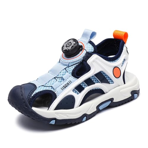 Jungen Sandalen Trekking Wandern Kinder Sandalen Outdoor Geschlossene Zehe Sandalen Sportliche Sommerschuhe Blau 39EU Jungen Sandalen Trekking Wandern Kinder Sandalen Outdoor Geschlossene Zehe Sandalen Sportliche Sommerschuhe Blau 39EU von Twinice