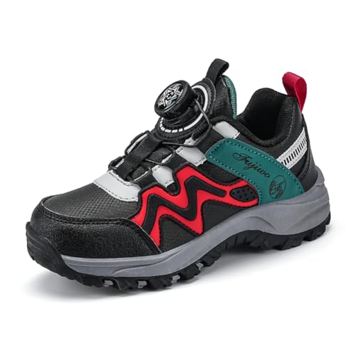 Kinder JungenWasserdichtes Fashion Leichtgewichts Leder Walkingschuhe Turnschuhe Fitnessstudio Sportschuhe Sneaker Running Straßenlaufschuhe 32 von Twinice