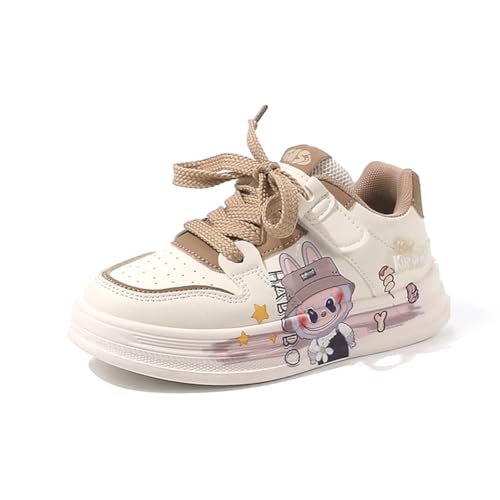 Kinder JungenWasserdichtes Fashion Leichtgewichts Leder Walkingschuhe Turnschuhe Fitnessstudio Sportschuhe Sneaker Running Straßenlaufschuhe Khaki EU 26 von Twinice