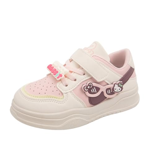 Kinder JungenWasserdichtes Fashion Leichtgewichts Leder Walkingschuhe Turnschuhe Fitnessstudio Sportschuhe Sneaker Running Straßenlaufschuhe Rosa EU 37 von Twinice