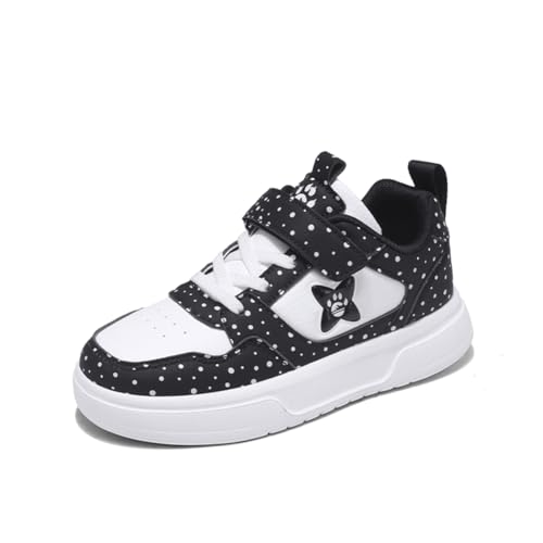 Kinder JungenWasserdichtes Fashion Leichtgewichts Leder Walkingschuhe Turnschuhe Fitnessstudio Sportschuhe Sneaker Running Straßenlaufschuhe Schwarz-Weiß EU 33 von Twinice
