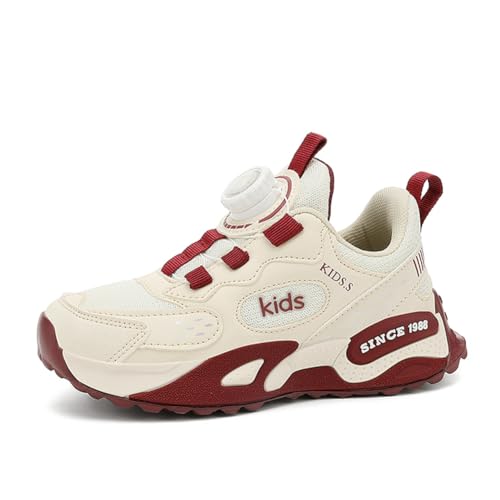 Kinder JungenWasserdichtes Leder Walkingschuhe Turnschuhe Fitnessstudio Sportschuhe Sneaker Running Straßenlaufschuhe Fashion Leichtgewichts Weinrot EU 35 Kinder JungenWasserdichtes Leder Walkingschuhe Turnschuhe Fitnessstudio Sportschuhe Sneaker Running Straßenlaufschuhe Fashion Leichtgewichts Weinrot EU 35 von Twinice