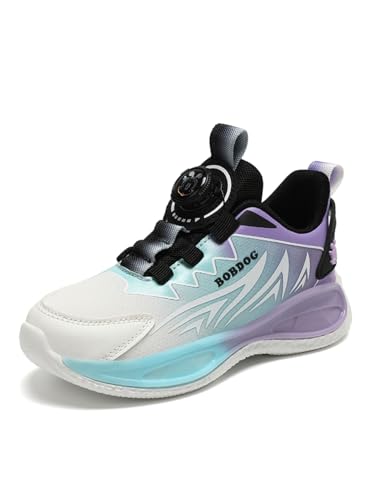 Kinder JungenWasserdichtes Leder Walkingschuhe Turnschuhe Fitnessstudio Sportschuhe Sneaker Running Straßenlaufschuhe Fashion Leichtgewichts Weiß EU 30 von Twinice