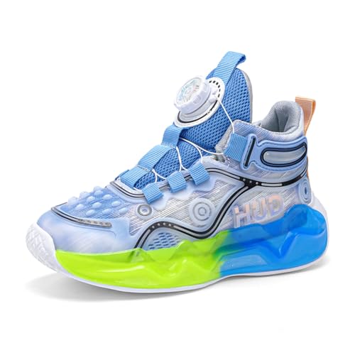 Kinder Sneaker Basketballschuhe Herren Sneaker Sportschuhe Jungen Turnschuhe Laufschuhe Blau 40 EU von Twinice