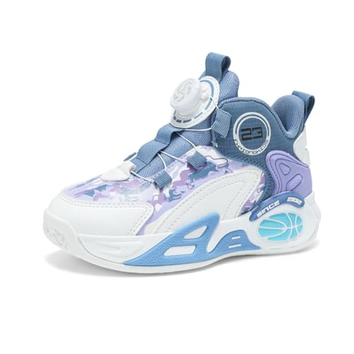 Kinder Sneaker Basketballschuhe Herren Sneaker Sportschuhe Jungen Turnschuhe Laufschuhe Weiß 32EU von Twinice