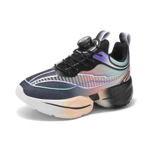 Kinder Sneaker Basketballschuhe Herren SneakerJungen Sportschuhe Turnschuhe Laufschuhe Schwarz 32EU von Twinice