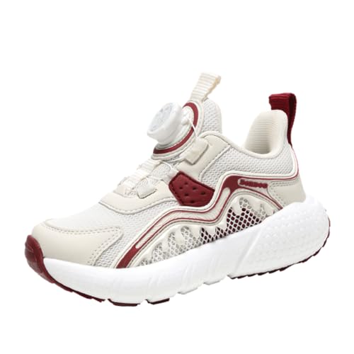 Kinder Turnschuhe Mädchen Jungen Sportschuhe Leicht Atmungsaktiv Laufschuhe Outdoor Fitnessschuhe Sneaker Schuhe Hallenschuhe Basketballschuhe Walkingschuhe Jungenschuhe Unisex Beige-Rot 34EU Kinder Turnschuhe Mädchen Jungen Sportschuhe Leicht Atmungsaktiv Laufschuhe Outdoor Fitnessschuhe Sneaker Schuhe Hallenschuhe Basketballschuhe Walkingschuhe Jungenschuhe Unisex Beige-Rot 34EU von Twinice