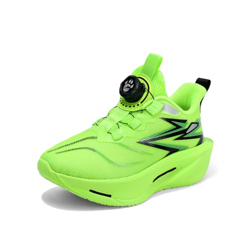 Kinder Turnschuhe Mädchen Jungen Sportschuhe Leicht Laufschuhe Atmungsaktiv Outdoor Basketballschuhe Walkingschuhe Fitnessschuhe Sneaker Schuhe Hallenschuhe Jungenschuhe Unisex Grün 31EU von Twinice