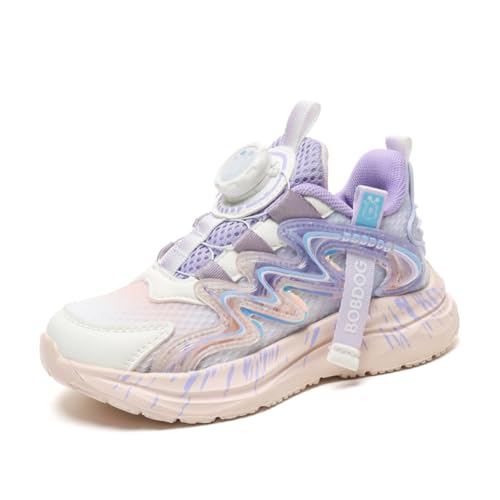 Kinder Turnschuhe Mädchen Jungen Sportschuhe Leicht Laufschuhe Atmungsaktiv Outdoor Basketballschuhe Walkingschuhe Fitnessschuhe Sneaker Schuhe Hallenschuhe Jungenschuhe Unisex Violett 38EU von Twinice