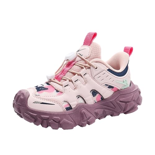Kinder Turnschuhe Mädchen Jungen Sportschuhe Leicht Laufschuhe Atmungsaktiv Outdoor Fitnessschuhe Sneaker Basketballschuhe Walkingschuhe Schuhe Hallenschuhe Jungenschuhe Unisex Lila 32EU von Twinice
