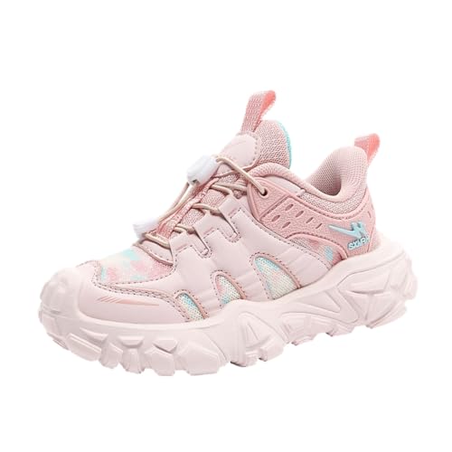 Kinder Turnschuhe Mädchen Jungen Sportschuhe Leicht Laufschuhe Atmungsaktiv Outdoor Fitnessschuhe Sneaker Basketballschuhe Walkingschuhe Schuhe Hallenschuhe Jungenschuhe Unisex Rosa 33EU von Twinice