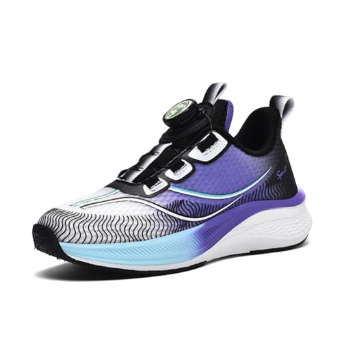 Kinder Turnschuhe Mädchen Jungen Sportschuhe Leicht Laufschuhe Atmungsaktiv Outdoor Fitnessschuhe Sneaker Basketballschuhe Walkingschuhe Schuhe Hallenschuhe Jungenschuhe Unisex Violett 36EU von Twinice