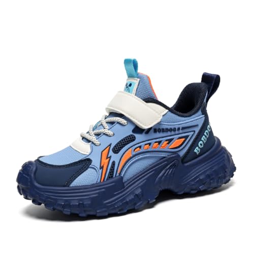 Kinder Turnschuhe Mädchen Jungen Sportschuhe Leicht Laufschuhe Atmungsaktiv Outdoor Fitnessschuhe Sneaker Schuhe Hallenschuhe Basketballschuhe Walkingschuhe Jungenschuhe Unisex Blau EU 37 von Twinice