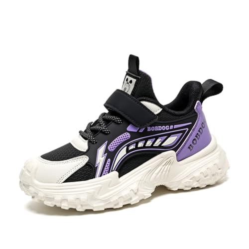 Kinder Turnschuhe Mädchen Jungen Sportschuhe Leicht Laufschuhe Atmungsaktiv Outdoor Fitnessschuhe Sneaker Schuhe Hallenschuhe Basketballschuhe Walkingschuhe Jungenschuhe Unisex Lila EU 30 von Twinice