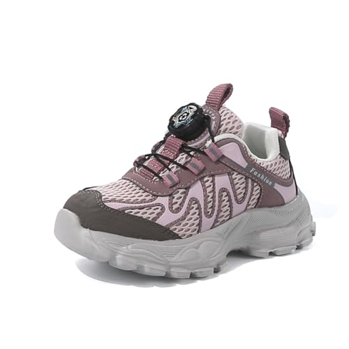 Kinder Turnschuhe Mädchen Jungen Sportschuhe Leicht Laufschuhe Atmungsaktiv Outdoor Fitnessschuhe Sneaker Schuhe Hallenschuhe Basketballschuhe Walkingschuhe Jungenschuhe Unisex Rosa 28EU von Twinice