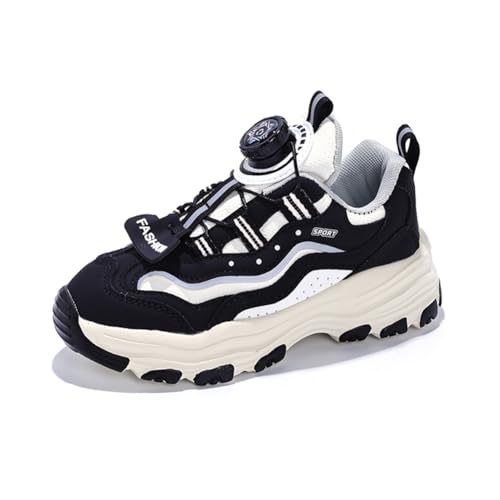 Kinder Turnschuhe Mädchen Jungen Sportschuhe Leicht Laufschuhe Atmungsaktiv Outdoor Fitnessschuhe Sneaker Schuhe Hallenschuhe Basketballschuhe Walkingschuhe Jungenschuhe Unisex Schwarz EU 30 von Twinice