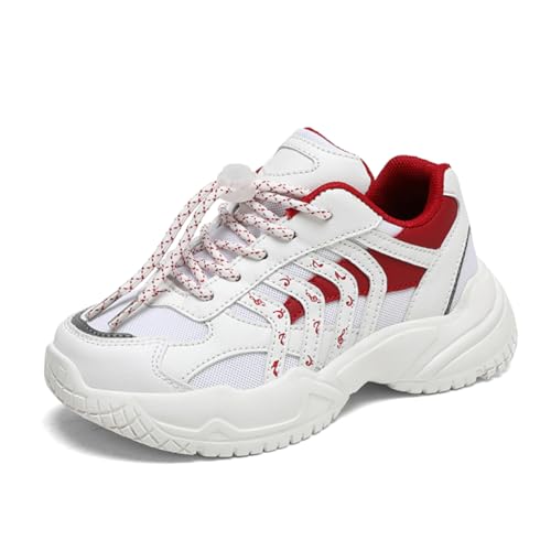 Kinder Turnschuhe Mädchen Jungen Sportschuhe Leicht Laufschuhe Atmungsaktiv Outdoor Fitnessschuhe Sneaker Schuhe Hallenschuhe Basketballschuhe Walkingschuhe Jungenschuhe Unisex Weiß EU 41 von Twinice