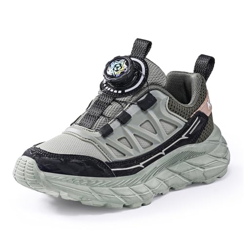 Kinder Turnschuhe Mädchen Jungen Sportschuhe Leicht Laufschuhe Atmungsaktiv Outdoor Fitnessschuhe Sneaker Schuhe Hallenschuhe Walkingschuhe Basketballschuhe Jungenschuhe Unisex Armeegrün EU 39 von Twinice