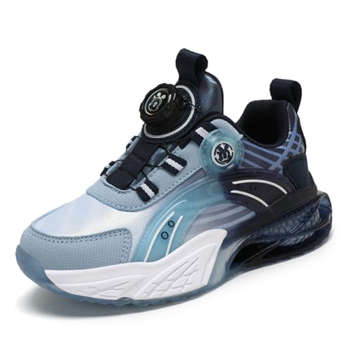 Kinder Turnschuhe Mädchen Jungen Sportschuhe Leicht Laufschuhe Atmungsaktiv Outdoor Fitnessschuhe Sneaker Schuhe Hallenschuhe Walkingschuhe Basketballschuhe Jungenschuhe Unisex Blau EU 28 von Twinice