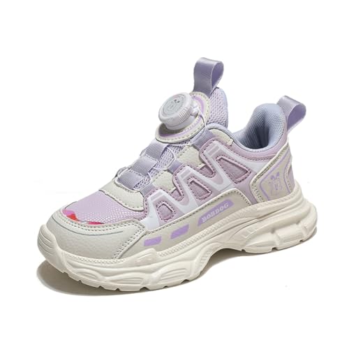 Kinder Turnschuhe Mädchen Jungen Sportschuhe Leicht Laufschuhe Atmungsaktiv Outdoor Fitnessschuhe Sneaker Schuhe Hallenschuhe Walkingschuhe Basketballschuhe Jungenschuhe Unisex Lila EU 39 von Twinice