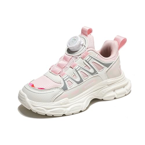 Kinder Turnschuhe Mädchen Jungen Sportschuhe Leicht Laufschuhe Atmungsaktiv Outdoor Fitnessschuhe Sneaker Schuhe Hallenschuhe Walkingschuhe Basketballschuhe Jungenschuhe Unisex Rosa EU 31 von Twinice