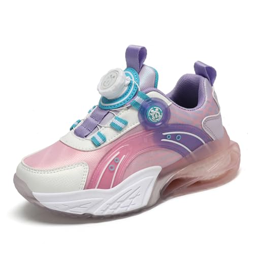 Kinder Turnschuhe Mädchen Jungen Sportschuhe Leicht Laufschuhe Atmungsaktiv Outdoor Fitnessschuhe Sneaker Schuhe Hallenschuhe Walkingschuhe Basketballschuhe Jungenschuhe Unisex Rosa EU 32 von Twinice