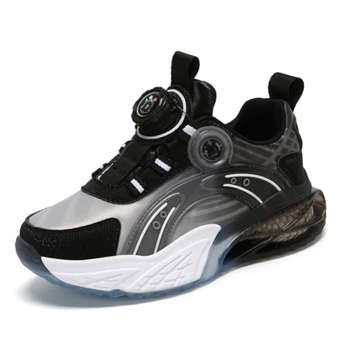 Kinder Turnschuhe Mädchen Jungen Sportschuhe Leicht Laufschuhe Atmungsaktiv Outdoor Fitnessschuhe Sneaker Schuhe Hallenschuhe Walkingschuhe Basketballschuhe Jungenschuhe Unisex Schwarz EU 35 von Twinice